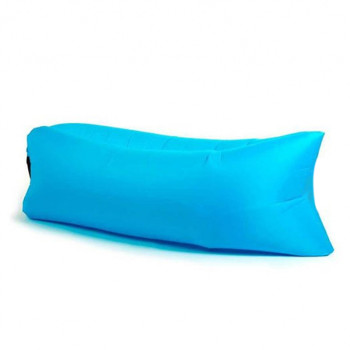 Надувной шезлонг диван матрас мешок Ламзак голубой 130578
