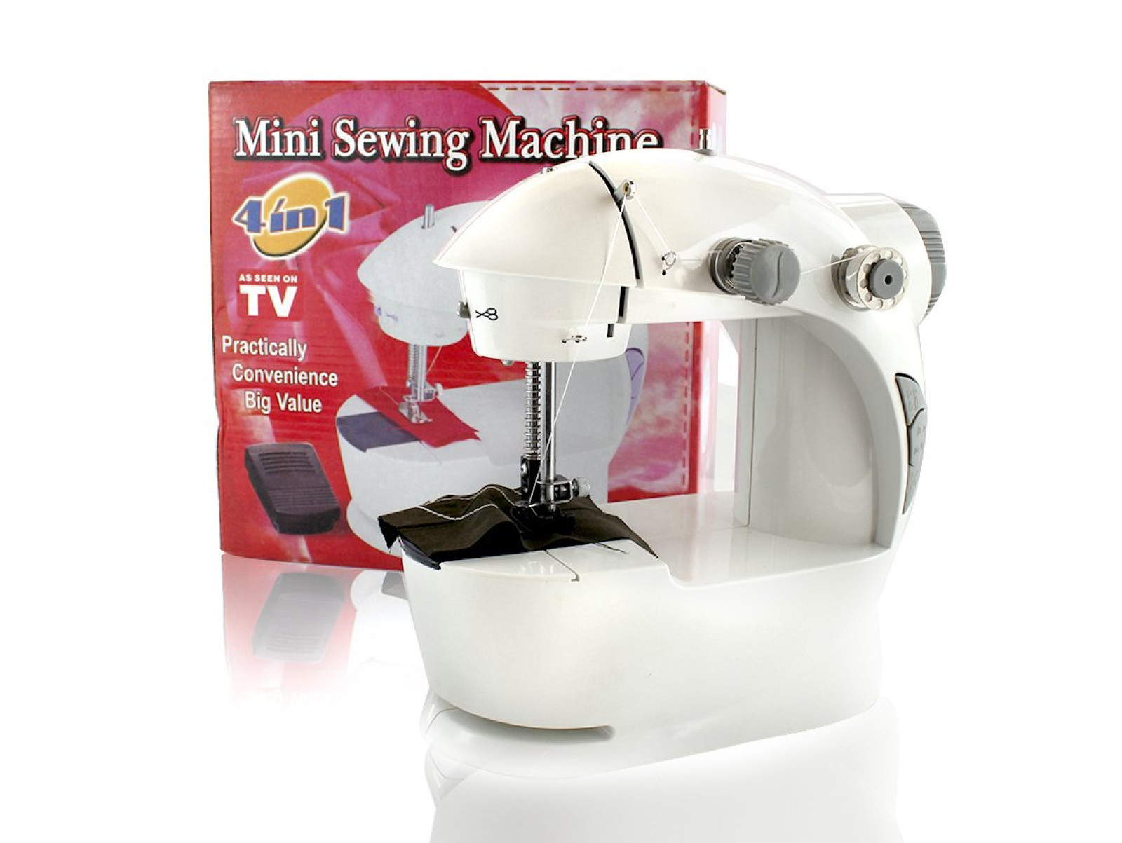 Швейная мини-машинка c педалью  4в1 mini Sewing Machine 201 131944
