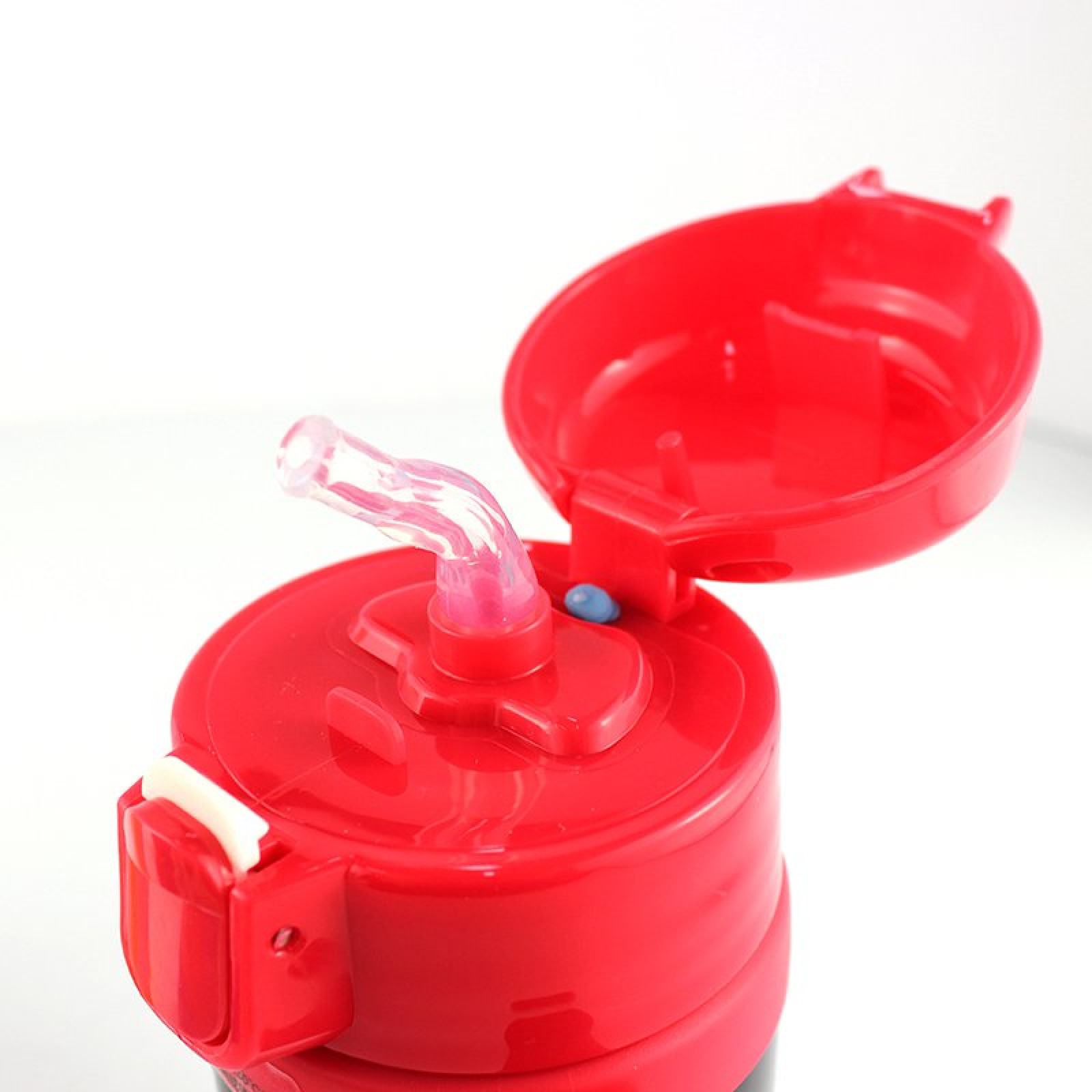 Бутылочка детская для воды с ручками и поилкой KUMAMOM красный 148919