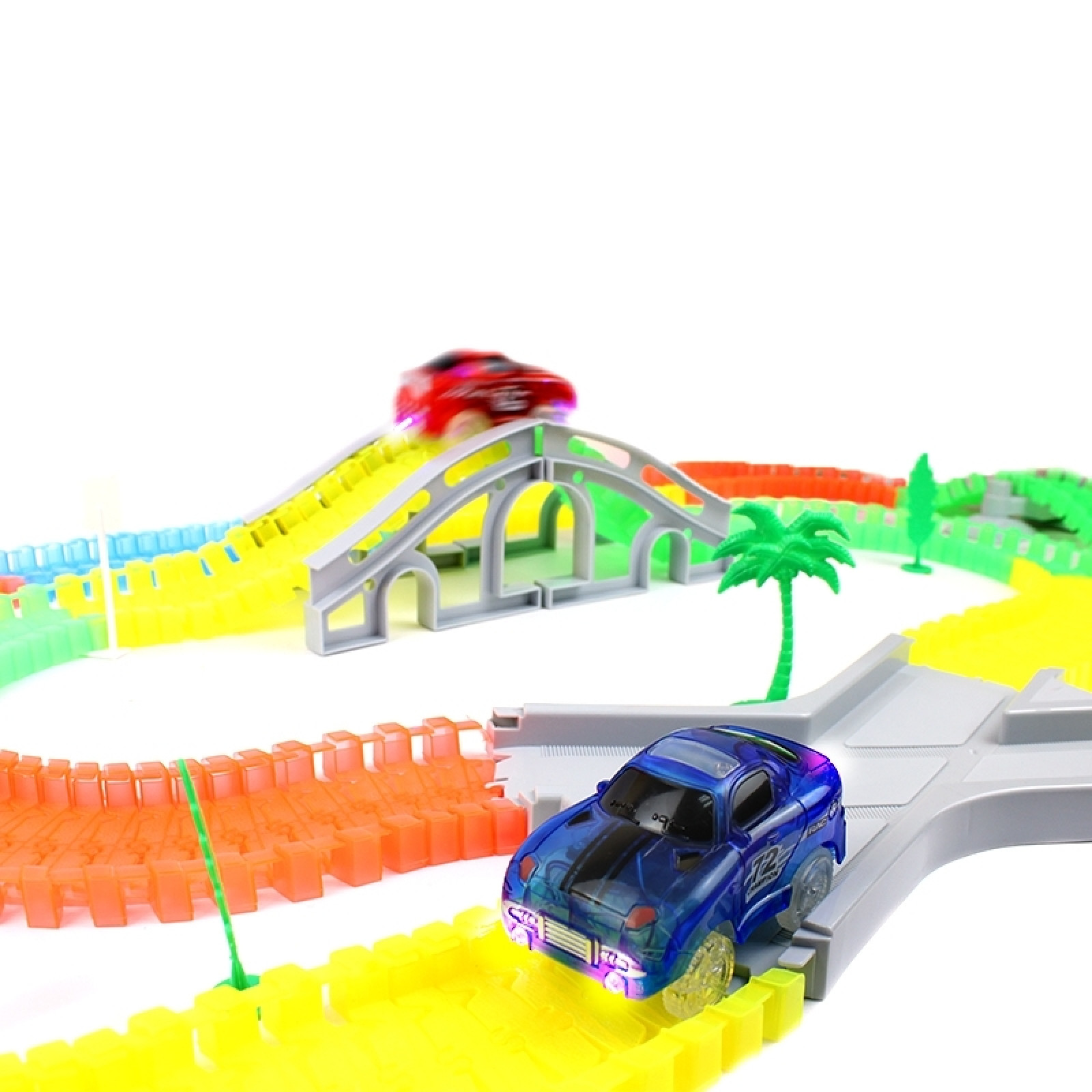 Детская игрушечная светящаяся дорога Magic Tracks Мэджик Трек 360 деталей 130114