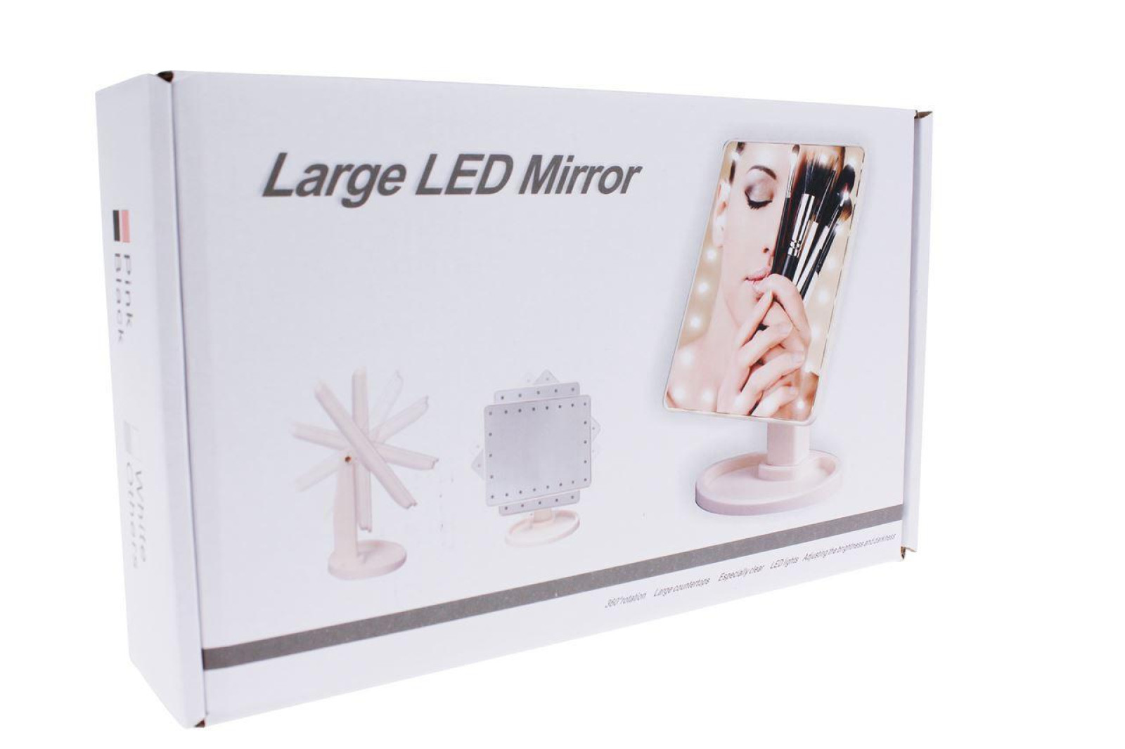 Зеркальце с подсветкой для макияжа Led mirror белое 130464
