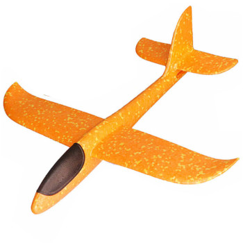 Детский метательный планирующий самолетик Mini 37 см оранжевый 149823