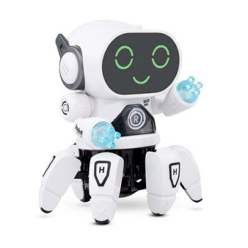 Интерактивная игрушка танцующий светящийся робот Robot Bot Pioneer Белый154459