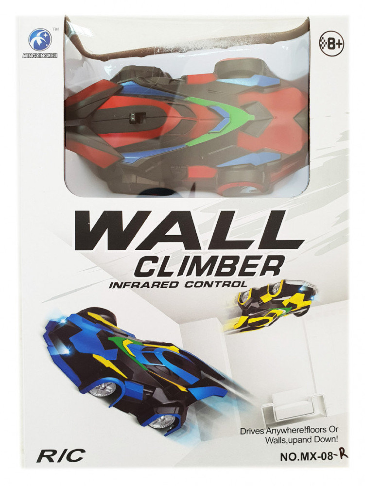 Машинка антигравитационная на радиоуправлении Wall Racer Climber MX-08 желтая 154105