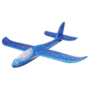Детский планирующий светящийся самолетик синий 49 см 131847
