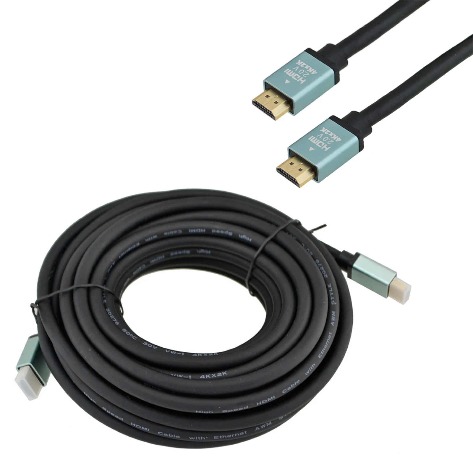 Кабель HDMI-HDMI 2 4K 5m Провод от компьютера к телевизору или к монитору 180086