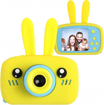Детская фотокамера цифровой фотоаппарат Baby Photo Camera Rabbit с автофокусом Х-500 Желтый 183141