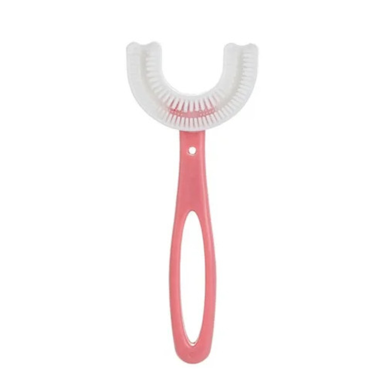 Детская U-образная зубная щетка children's u shaped toothbrush Розовая 201253