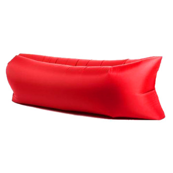 Надувной шезлонг диван матрас мешок Ламзак красный 149483