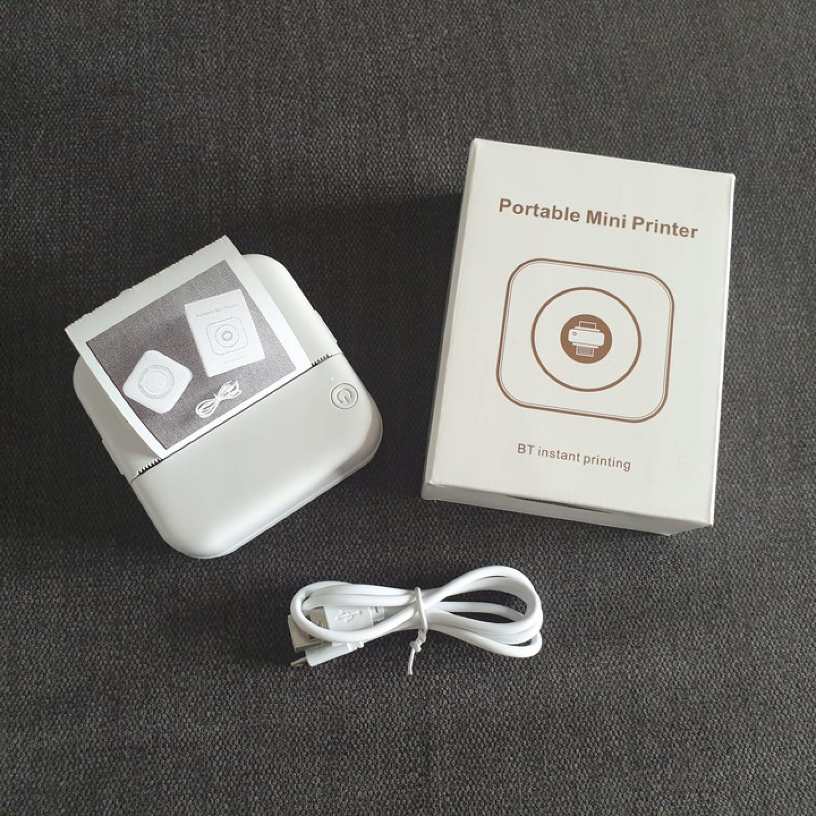 Карманный мини-принтер с поддержкой Bluetooth мини-термопринтер для фотографий заметок этикеток 207313