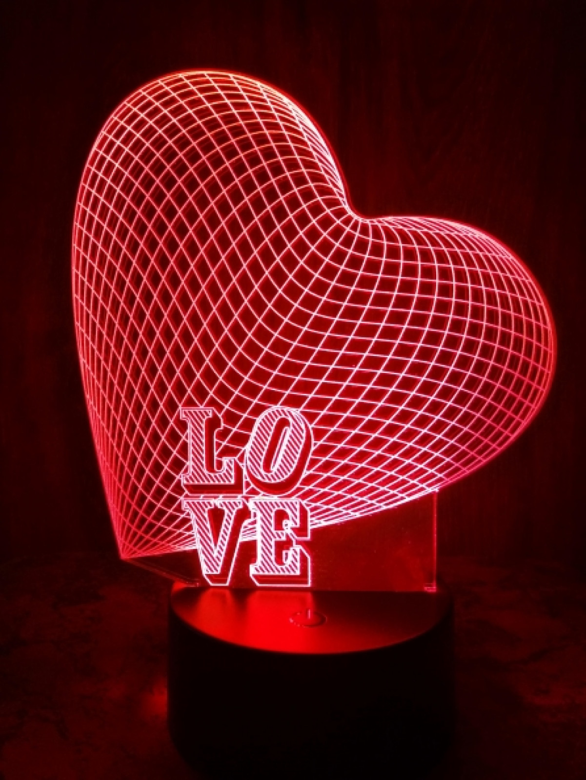 3D светильник-ночник «Сердце Love» CreativeLamps LOVE 184242
