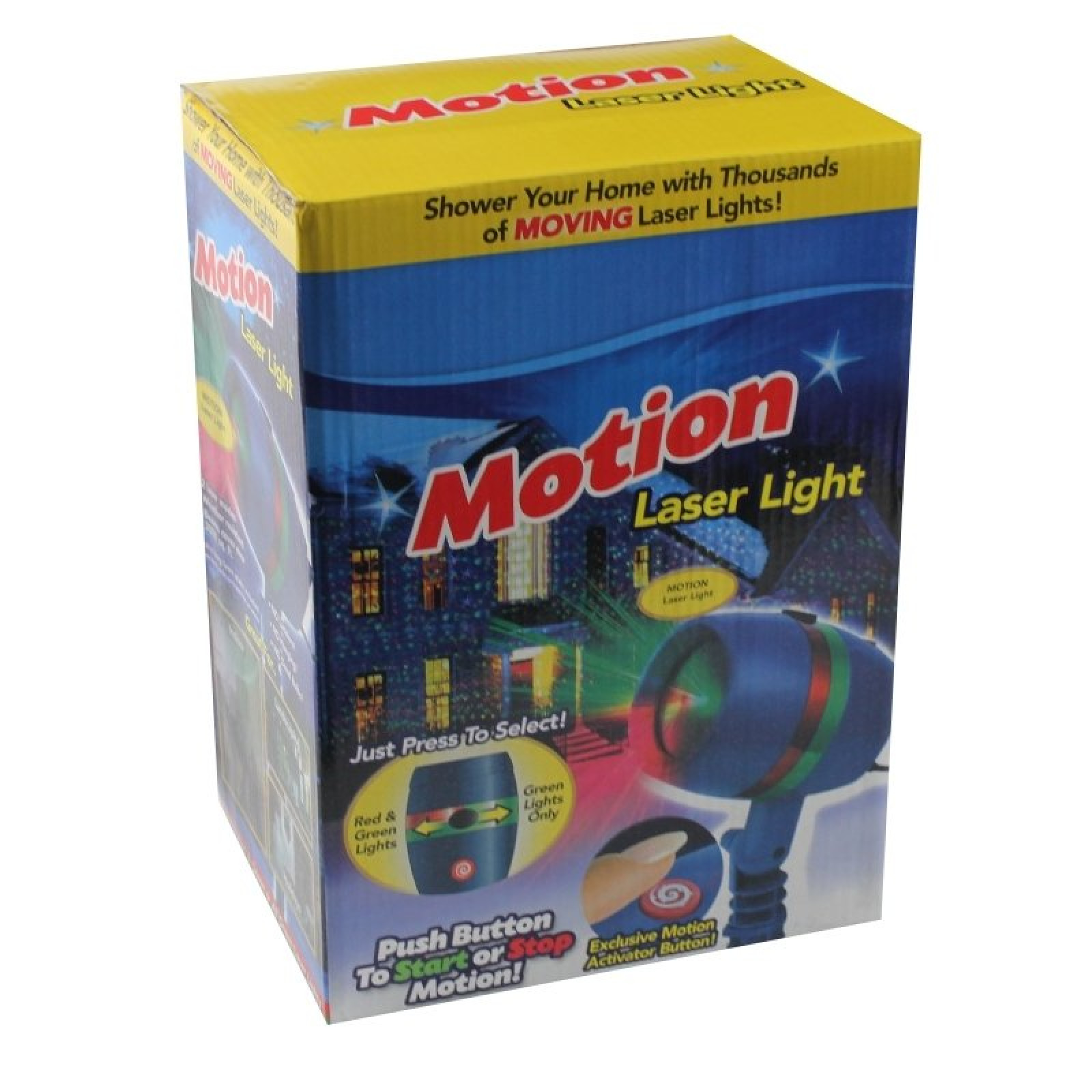 Проектор лазерный уличный Star Shower Motion Laser Light Blue 133178