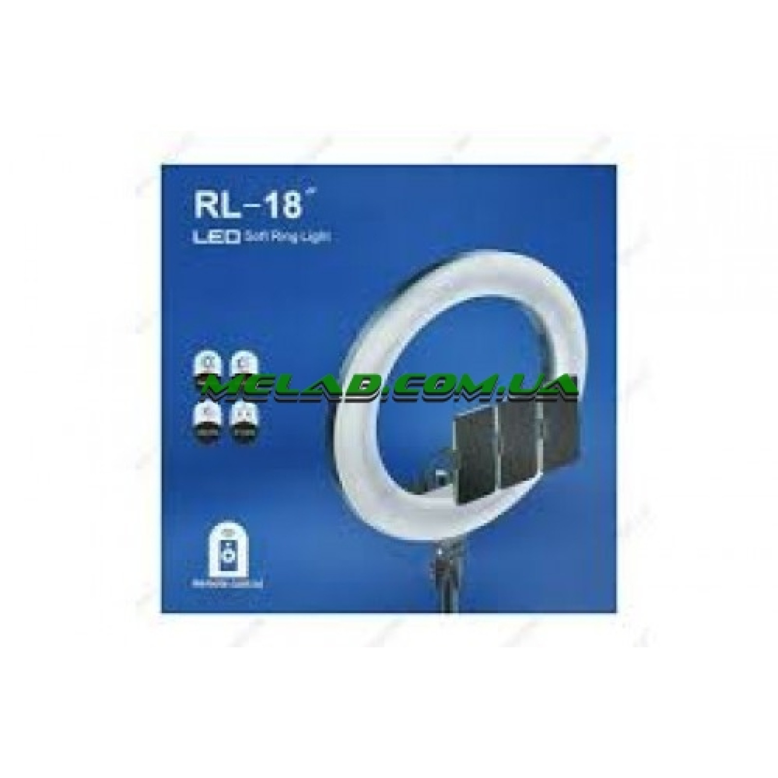 НЕТУ Кольцевая LED лампа RL-18 (45см) (3 крепления) (пульт) (сумка) (6)