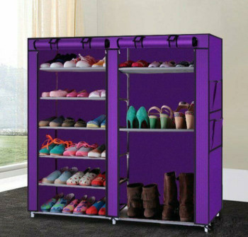Тканевый шкаф HCX для вещей и обуви T-2712 Фиолетовый 194042