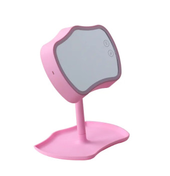 Зеркало с подсветкой и подставкой Mirror Lamps Pink 152843