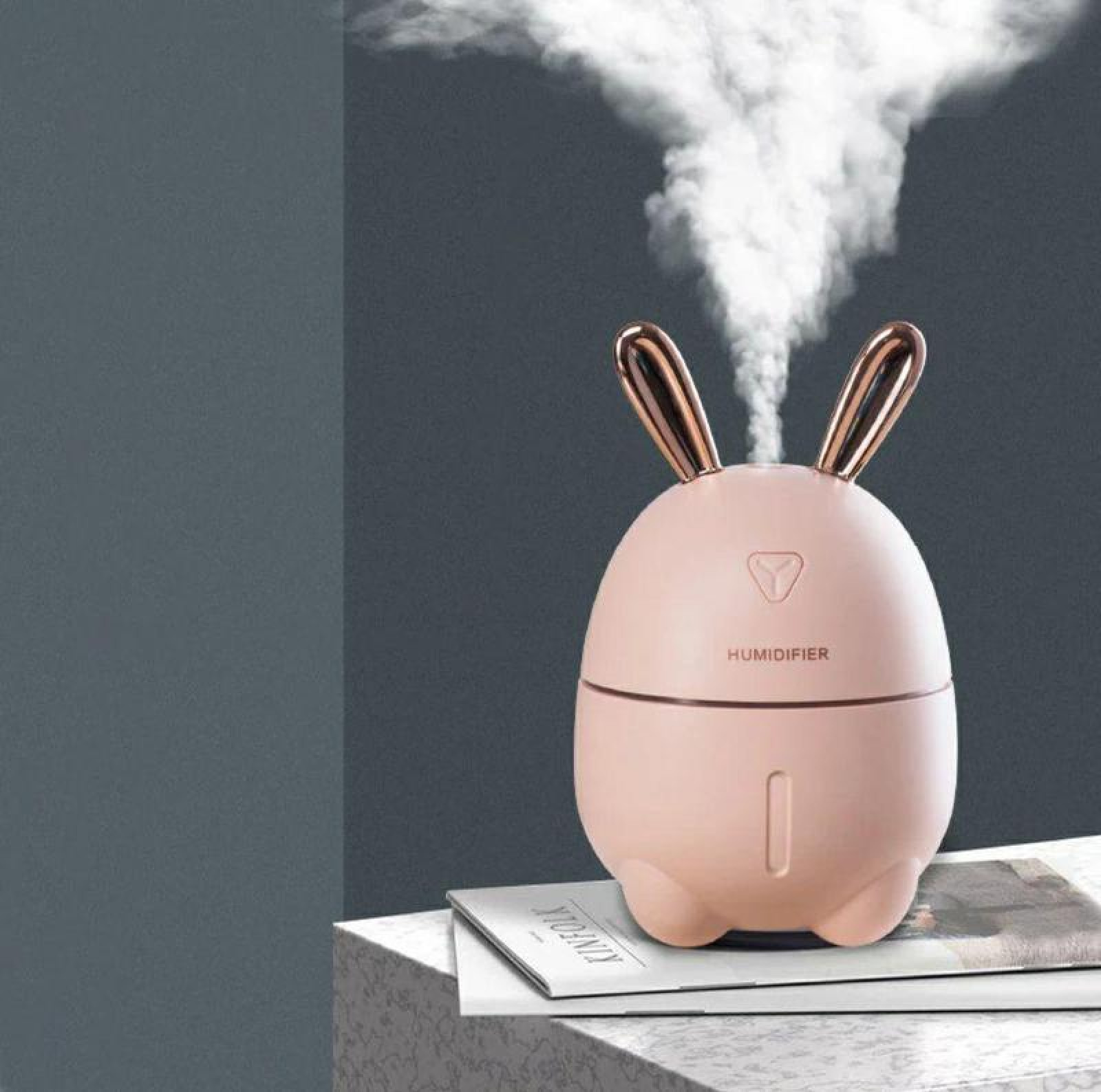 Увлажнитель воздуха и ночник 2в1 Humidifiers Rabbit розовый 181536