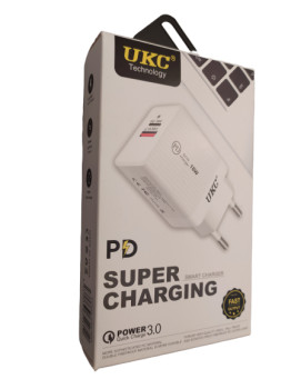 Адаптер Fast Charge 220v 18w APD 889 USB type C 180614
