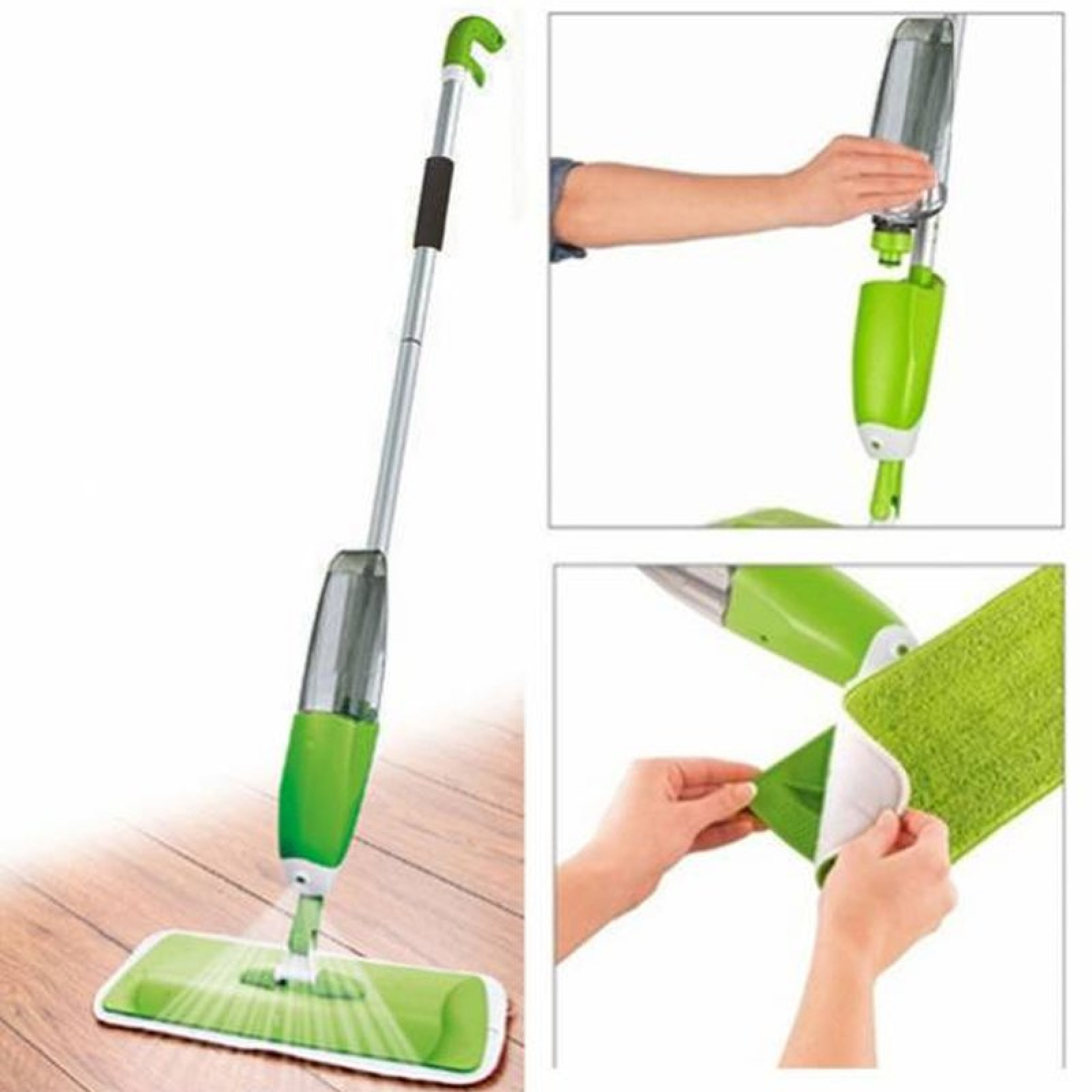 Швабра с распылителем healthy spray mop зеленая 131584