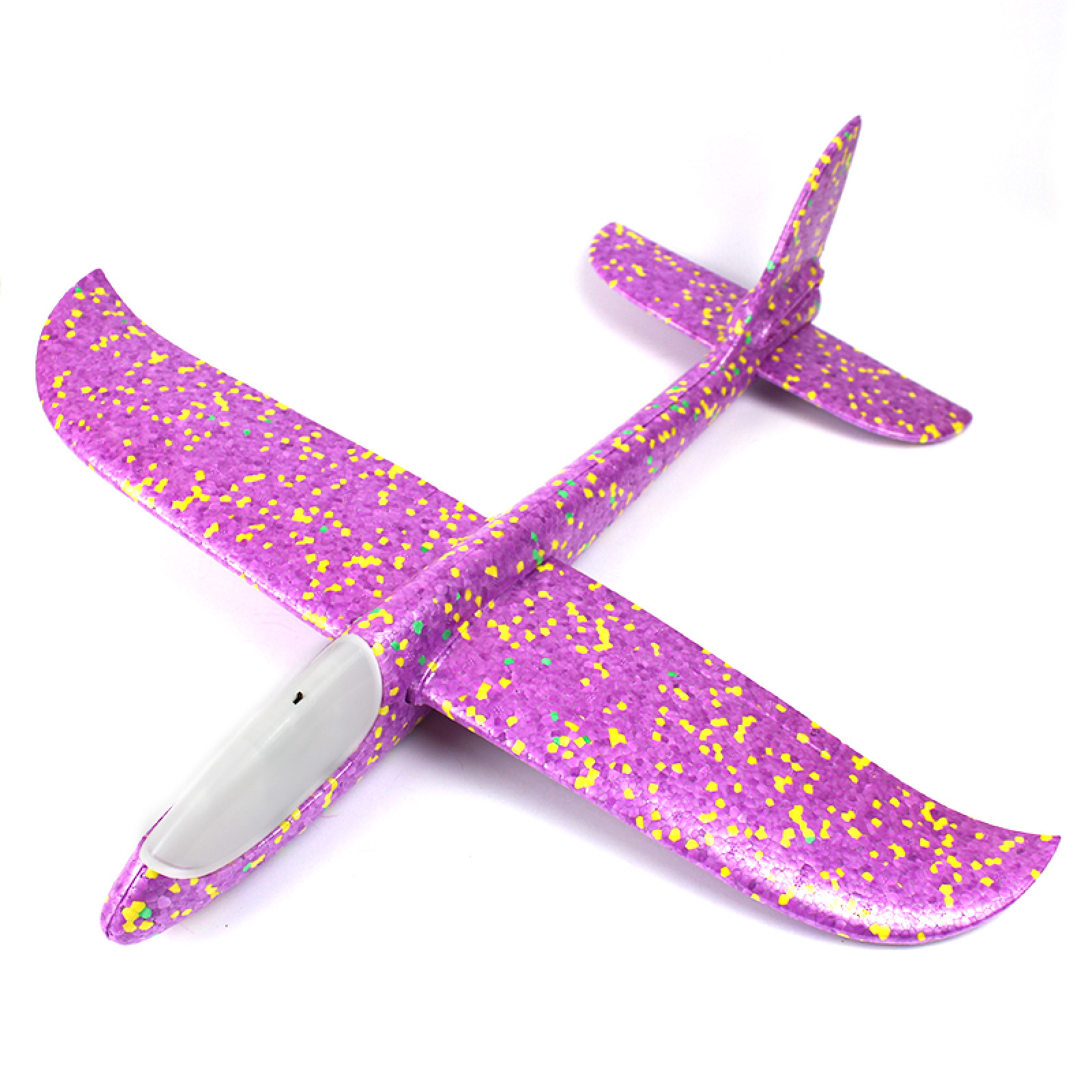 Детский планирующий светящийся самолетик сиреневый 49 см 149840