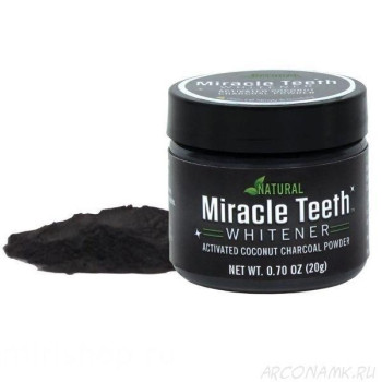Отбеливатель зубов черная зубная паста Miracle Teeth Whitener 193811