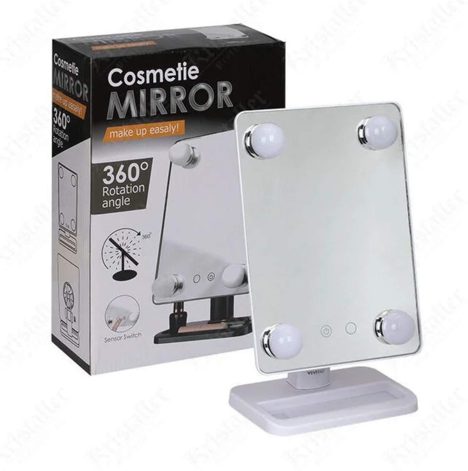 Зеркало с подсветкой для макияжа Cosmetiс Mirror 360 Rotation Angel 152821