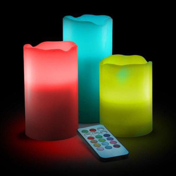 Свечи электронные светодиодные на батарейках Luma Candles Color Changing 150968