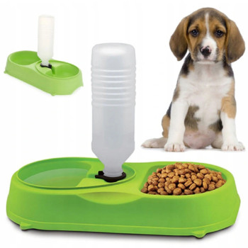 Миска для собак/котов с поилкой пластиковая pet feeder 206940