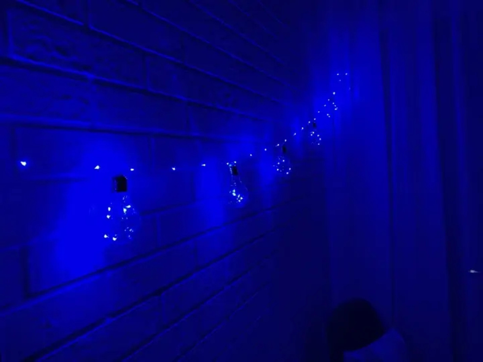 Новогодняя гирлянда Лампа Эдисона цвет ламп синий 2,5 м RD-9009 75LED 200373
