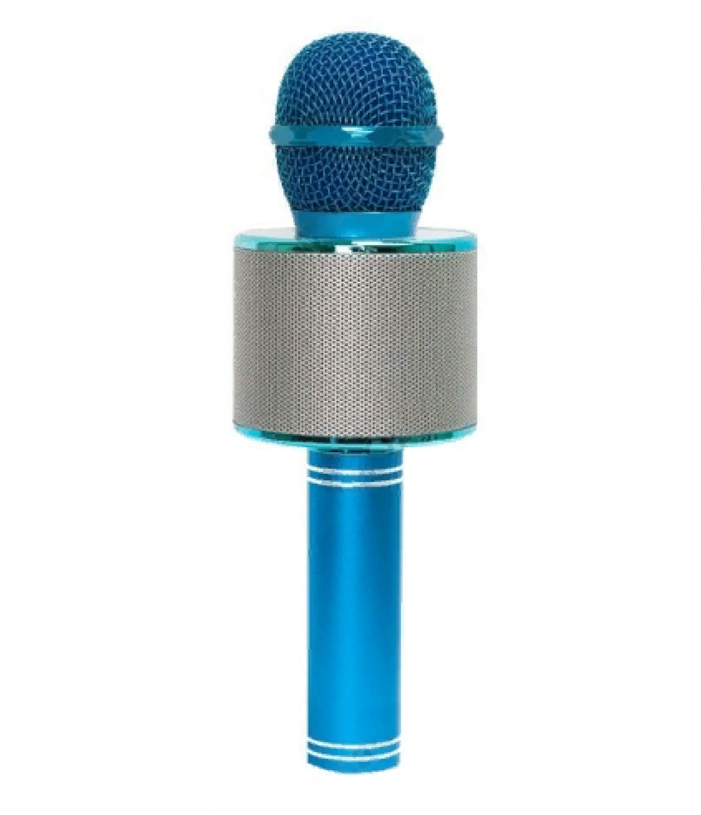 Микрофон караоке Bluetooth WS-858 Голубой 183272
