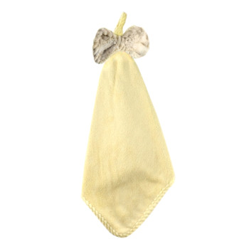 Махровое полотенце для рук Бантик 34х34 см SH88223 желтое 149137