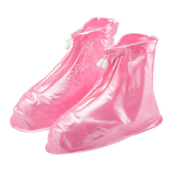 Дождевики для обуви, бахилы от дождя, чехлы для обуви Размер XL Розовый 183553