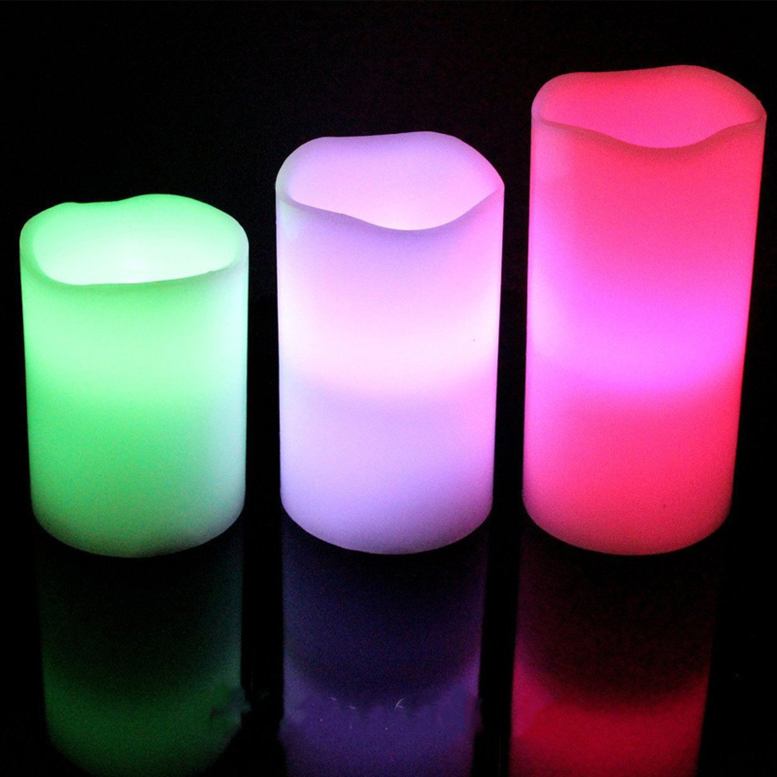 Свечи электронные светодиодные на батарейках Luma Candles Color Changing 150968
