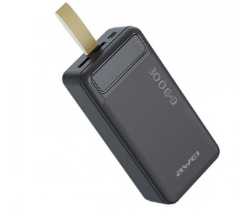 Портативное зарядное устройство Power Bank УМБ Awei P7K 30000mah USB/Type-C черный 207112