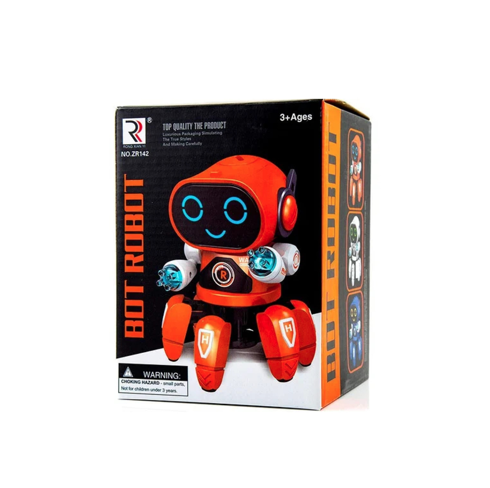 Интерактивная игрушка танцующий светящийся робот Robot Bot Pioneer Красный 194170