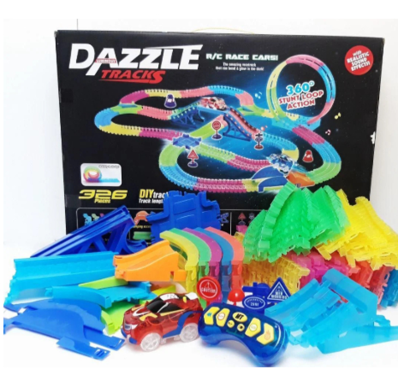 Игрушечный трек Dazzle Tracks конструктор 326 деталей 154653