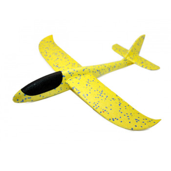 Детский метательный планирующий самолетик Mini 37 см желтый 149824