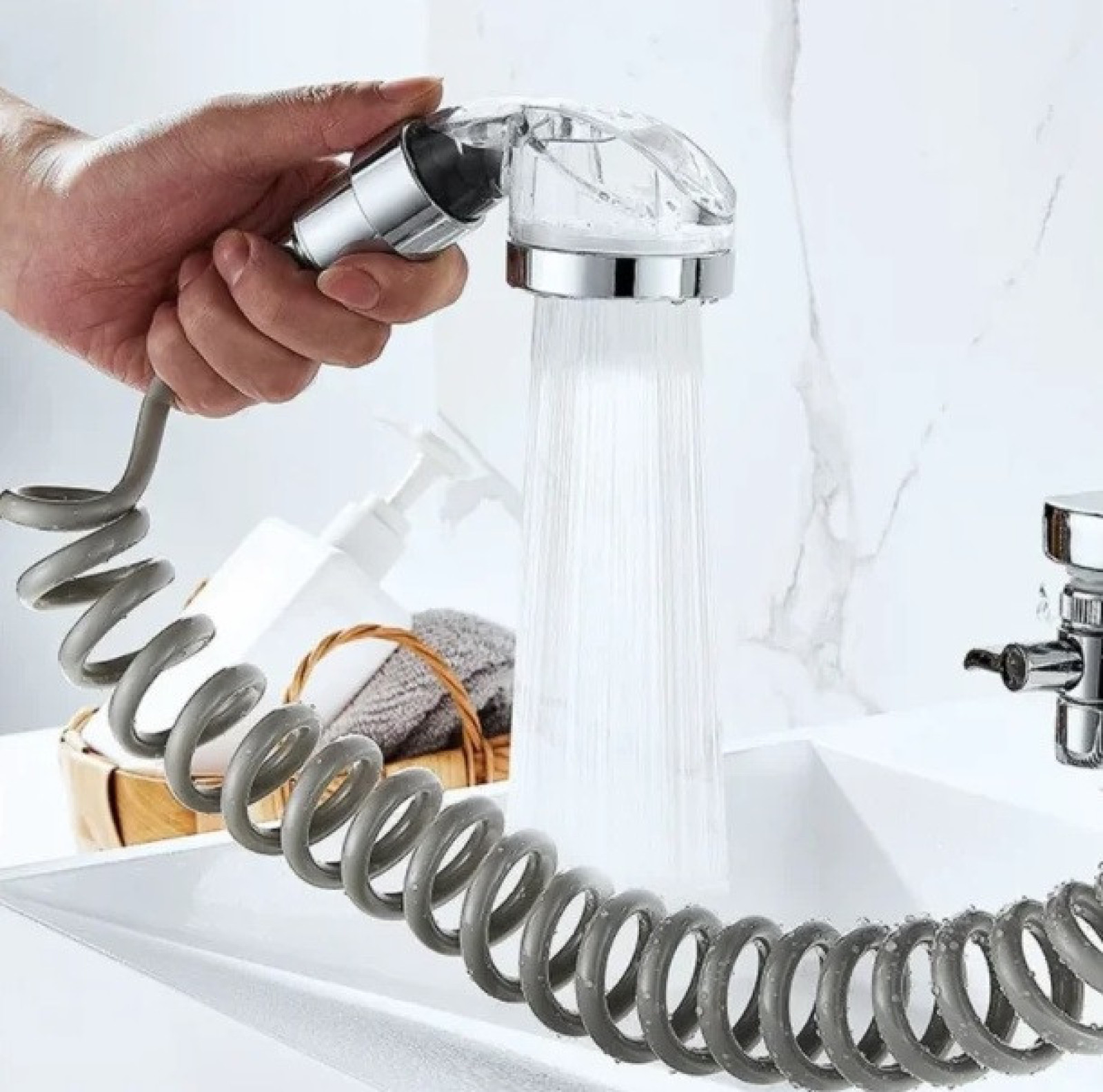 Душевая система на умывальник External Shower с турманиловой насадкой для душа 184486
