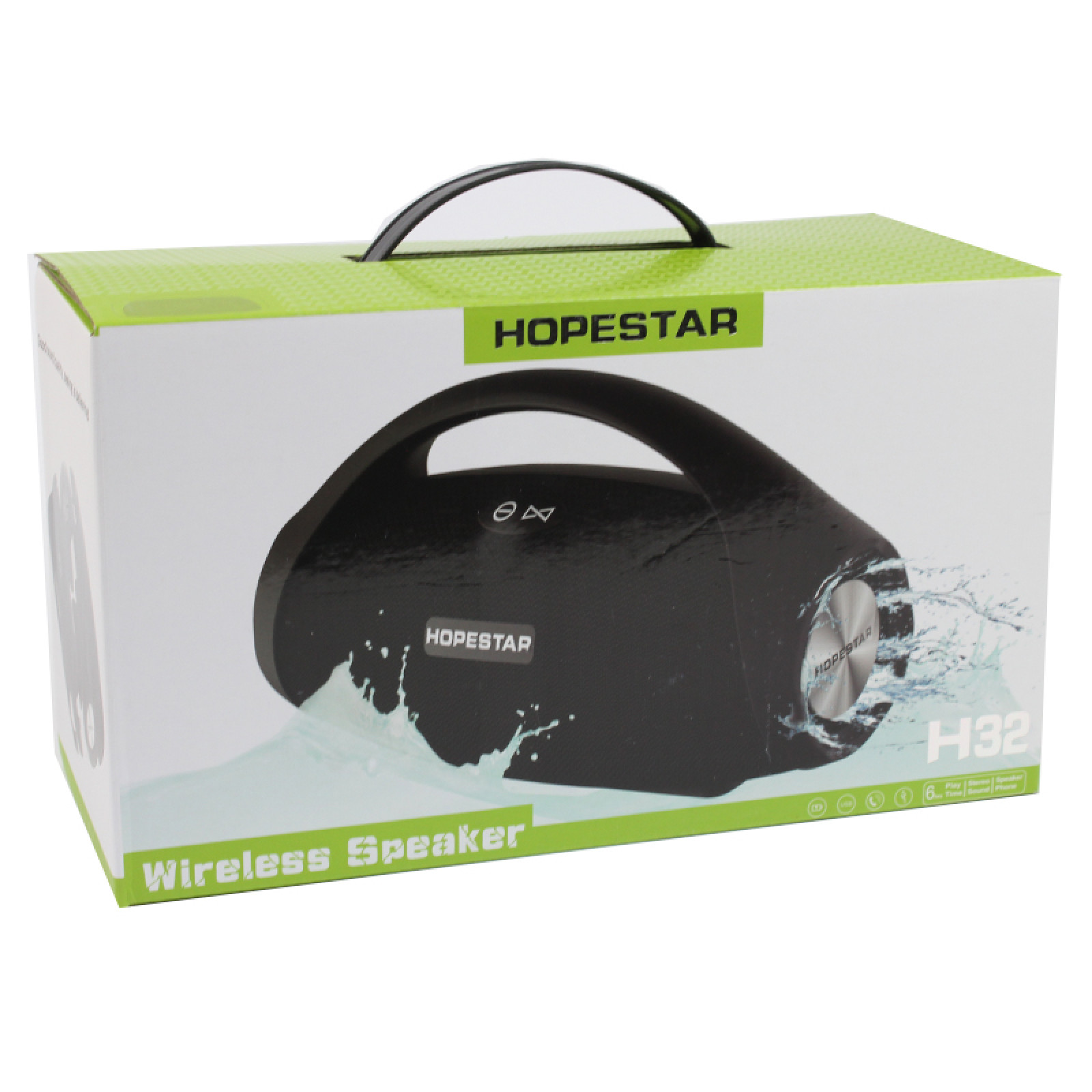 Портативная акустическая Bluetooth колонка Hopestar H32 черная 140087