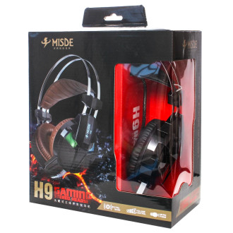 Наушники проводные игровые с микрофоном Misde H9 черный 156054