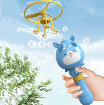 Детская игрушка генератор мыльных пузырей Bubble Toy + летающий пропеллер 203185